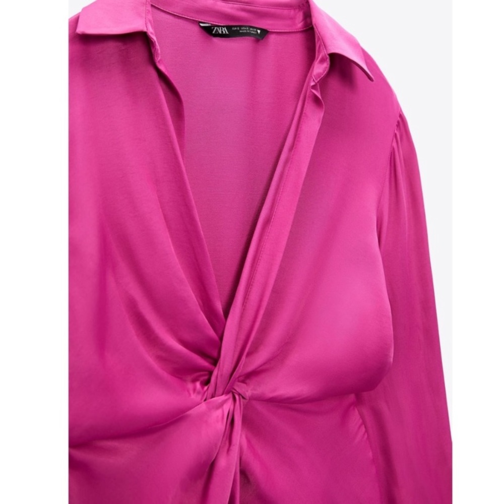 New with tags Zara satin dress. Size XXL - Picture 5 of 6